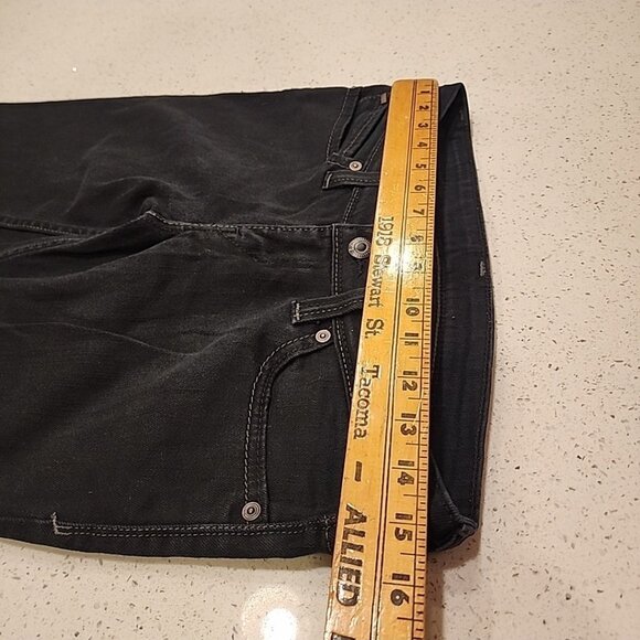 Vintage Levis Low Rise Skinny Jeans Black Size 7 Y2K 90s - Picture 4 of 6